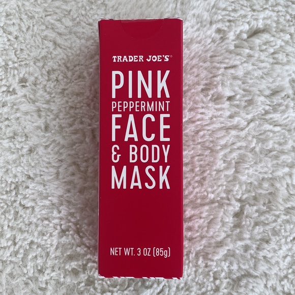❤️ Trader Joe’s Pink Peppermint Face & Body Mask New in Box - Picture 3 of 5
